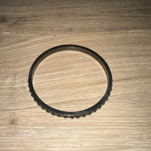 Black Jeweled heavy metal bangle - Picture 1 of 2
